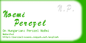 noemi perczel business card