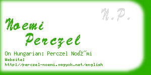 noemi perczel business card